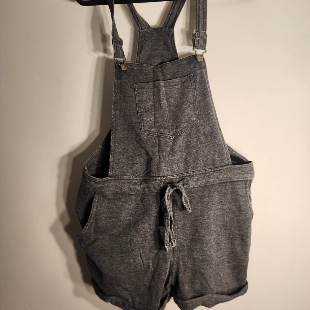 Gray Women's Overall Shorts